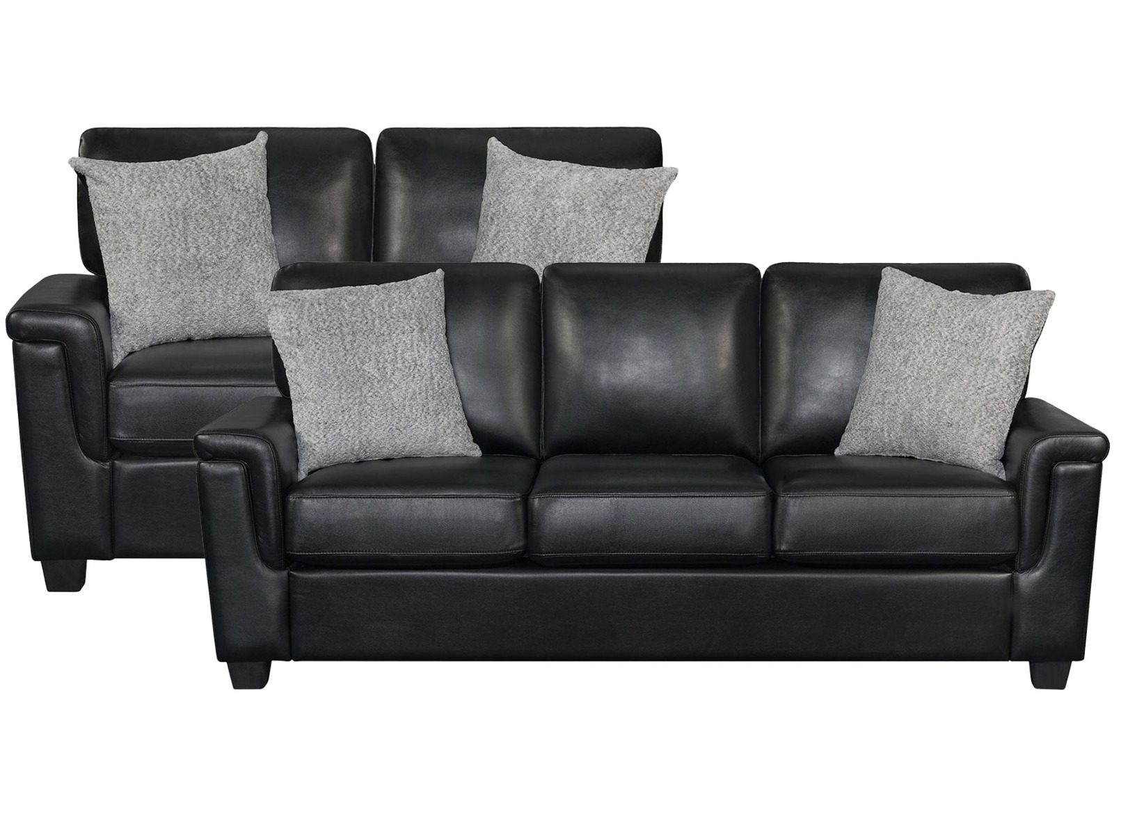 Brynn Black Sofa & Loveseat