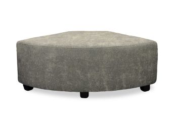 Brandon Grey Quarter Round Ottoman