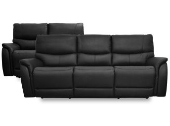 Bentley Black Power Reclining Sofa & Loveseat