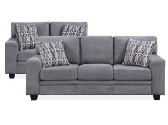 Amberly Flint Sofa and Loveseat Set - 0030AF20