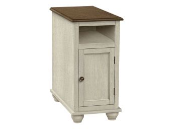 Antique White & Espresso 24" Accent Table - 3965AW00