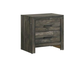 Beverly Rustic Charcoal Nightstand - 0310BC05
