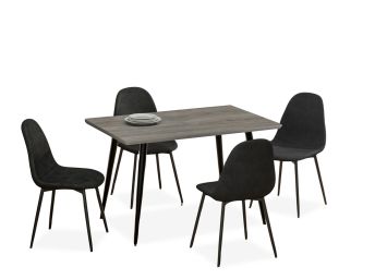 Black 5-Piece Dinette - 0215BK50