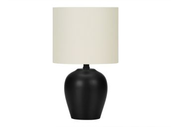 Black Ceramic 17" Table Lamp - 9738BC15