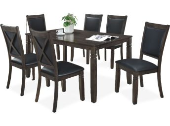 Bristol Grey 7-Piece Dinette Set - 0260BG70