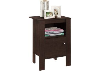 Cappuccino Night Stand With Storage - 2135CA05