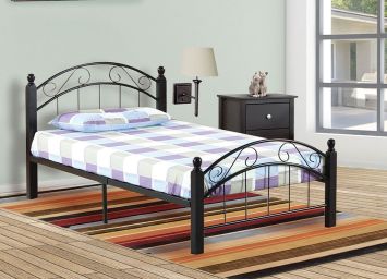 Cappuccino Turnpost Twin Bed Complete - 2320CA2T