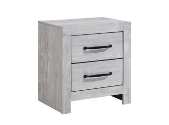 Derby Rustic White Nightstand - 0320BC05