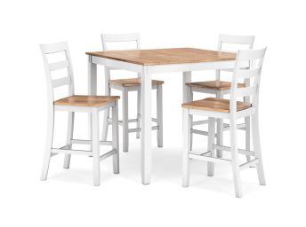 Gesthaven White Counter Height 5-Piece Dinette - 0398NW50