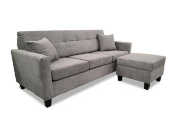 Grey 2PC Sofa & Ottoman - 2333KG20