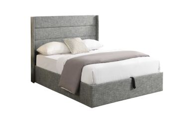 Grey Lift Platform Complete Full Bed with Storage - 2160GY3F