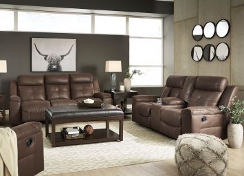 Jesolo Brown Reclining Sofa & Loveseat - 8670BR20