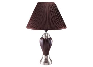 Porcelain Chocolate/Brushed Nickel  Lamp - 6115CH15