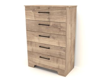 Weathered Oak 5 Drawer Chest - 0458WO04