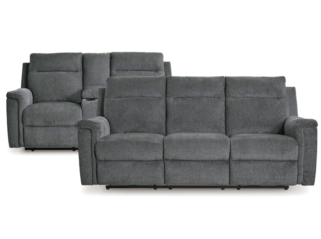 Barnsana Grey Power Motion Sofa & Loveseat - 3320BN20