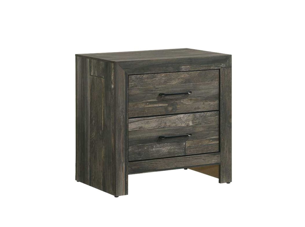 Beverly Rustic Charcoal Nightstand - 0310BC05