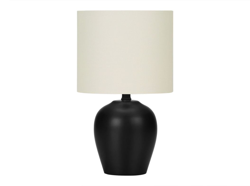 Black Ceramic 17" Table Lamp - 9738BC15
