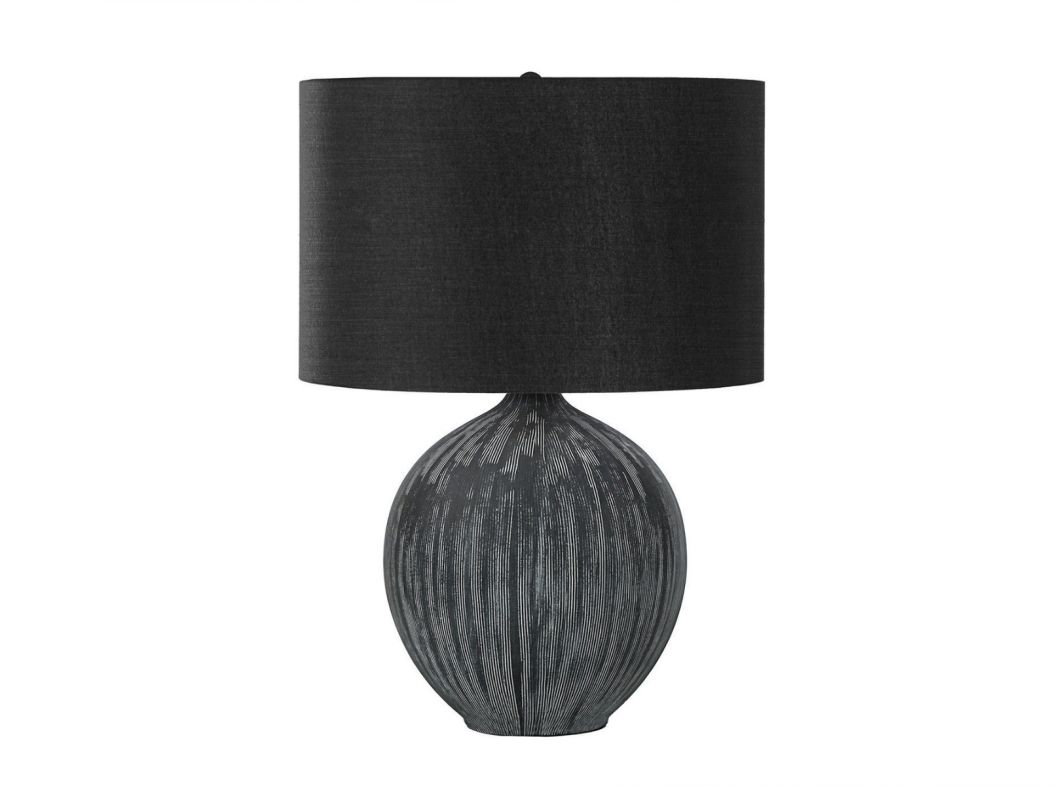 Black Ceramic 23" Table Lamp - 9618BC15