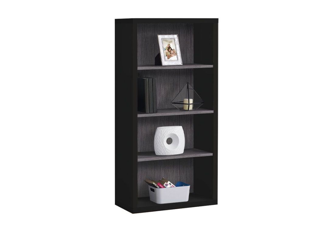 Black/Grey Bookcase - 7407BG00
