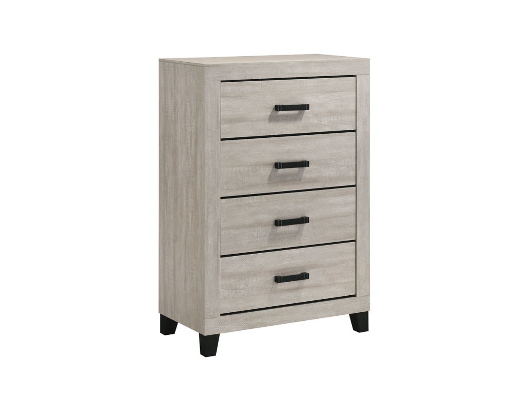 Bradley Dusty Grey Oak 5 Drawer Chest - 0370GO04