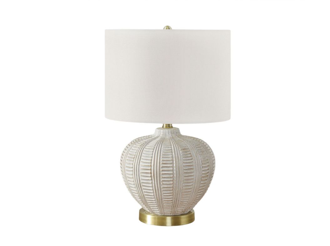 Cream Resin 21" Table Lamp - 9617CR15
