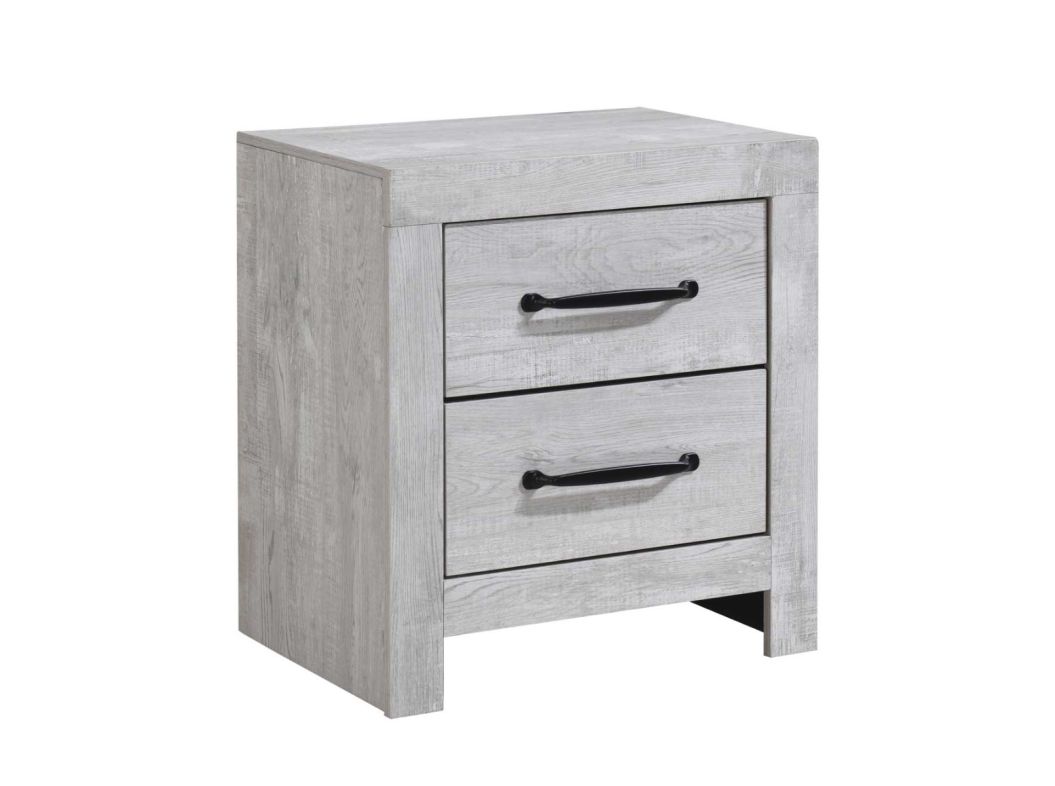 Derby Rustic White Nightstand - 0320BC05