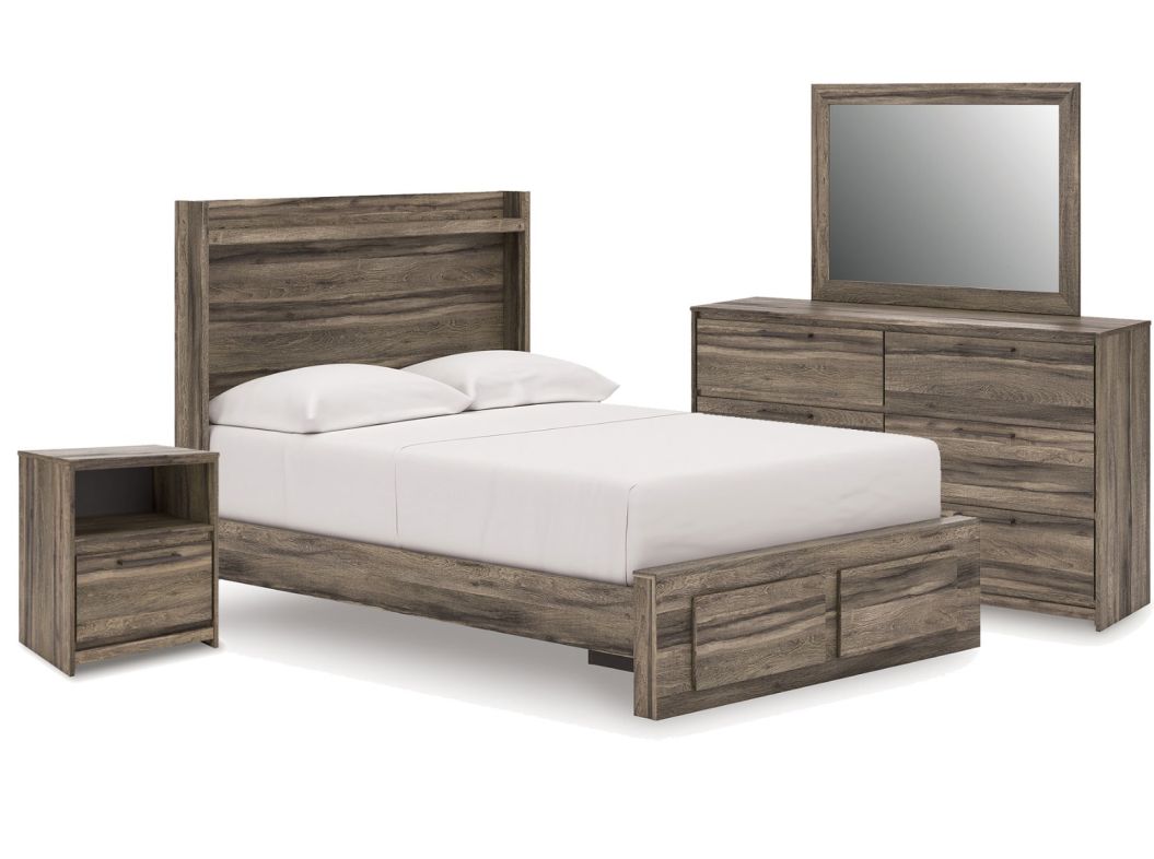 Elbrim Brown 7-Piece Full Storage Bedroom - 2005EB7F