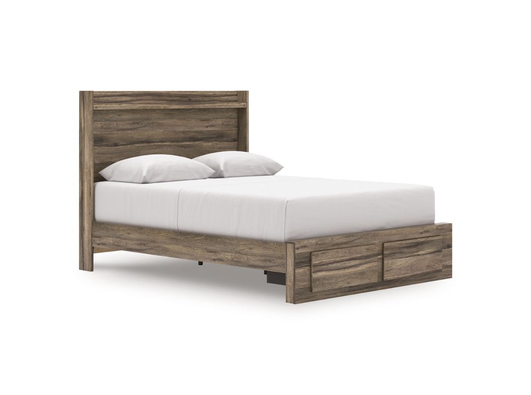 Elbrim Brown Queen Panel Storage Bed - 2005EB4Q