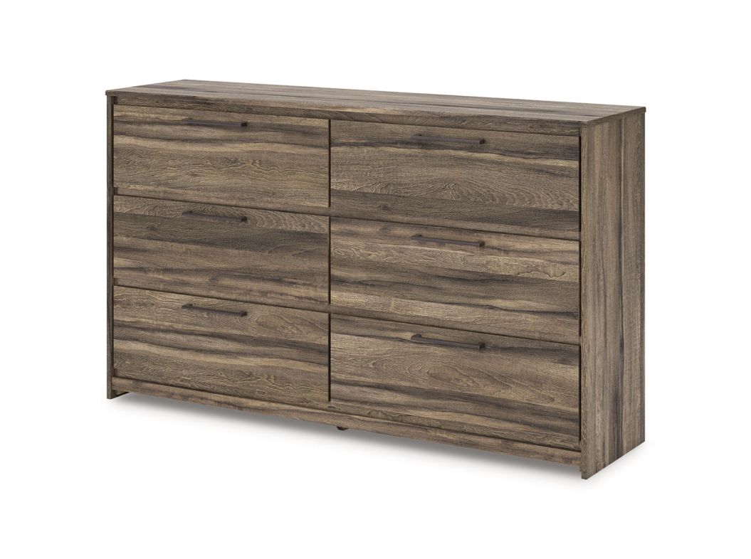 Elbrim Brown Six Drawer Dresser - 2005EB01