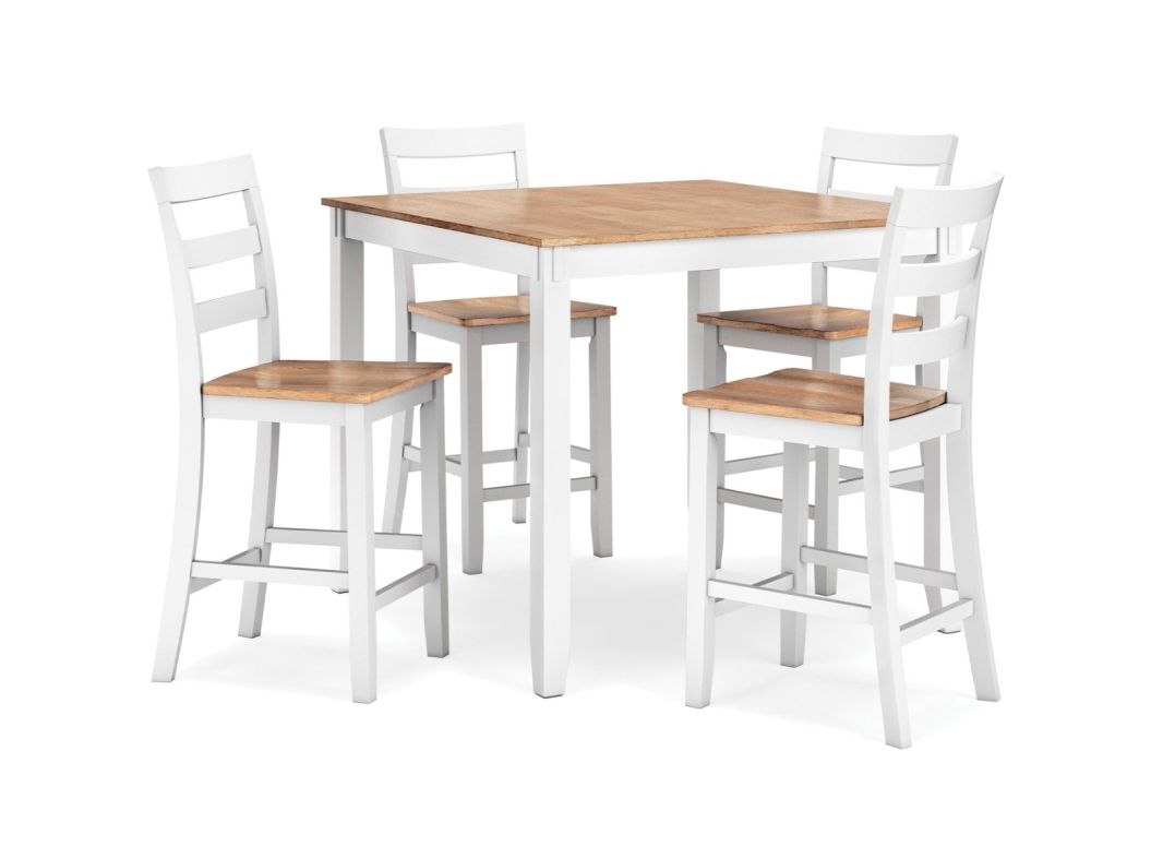 Gesthaven White Counter Height 5-Piece Dinette - 0398NW50