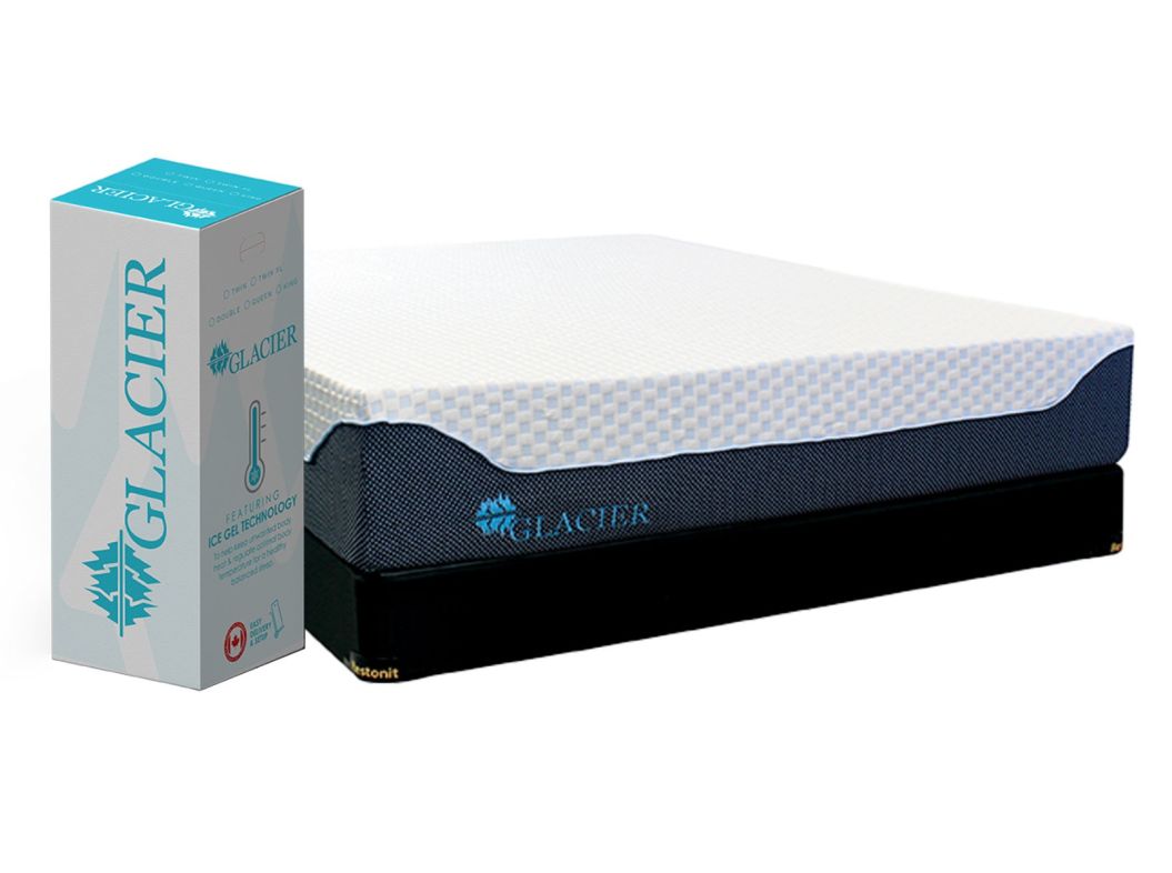 Glacier Gel Infused Memory Foam King Mattress Set - GLGLKG30