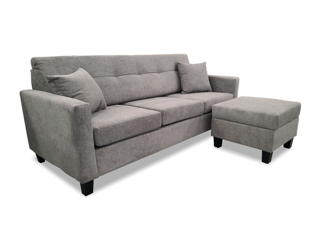 Grey 2PC Sofa & Ottoman - 2333KG20