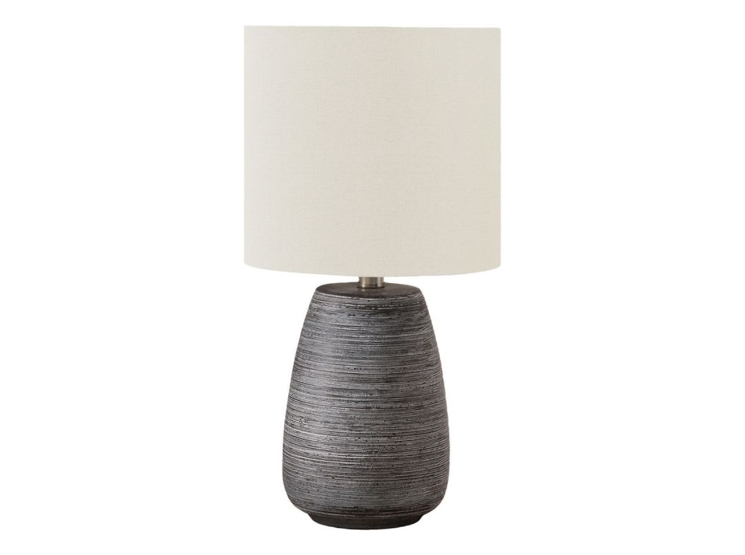 Grey Ceramic 19" Table Lamp - 9633GC15