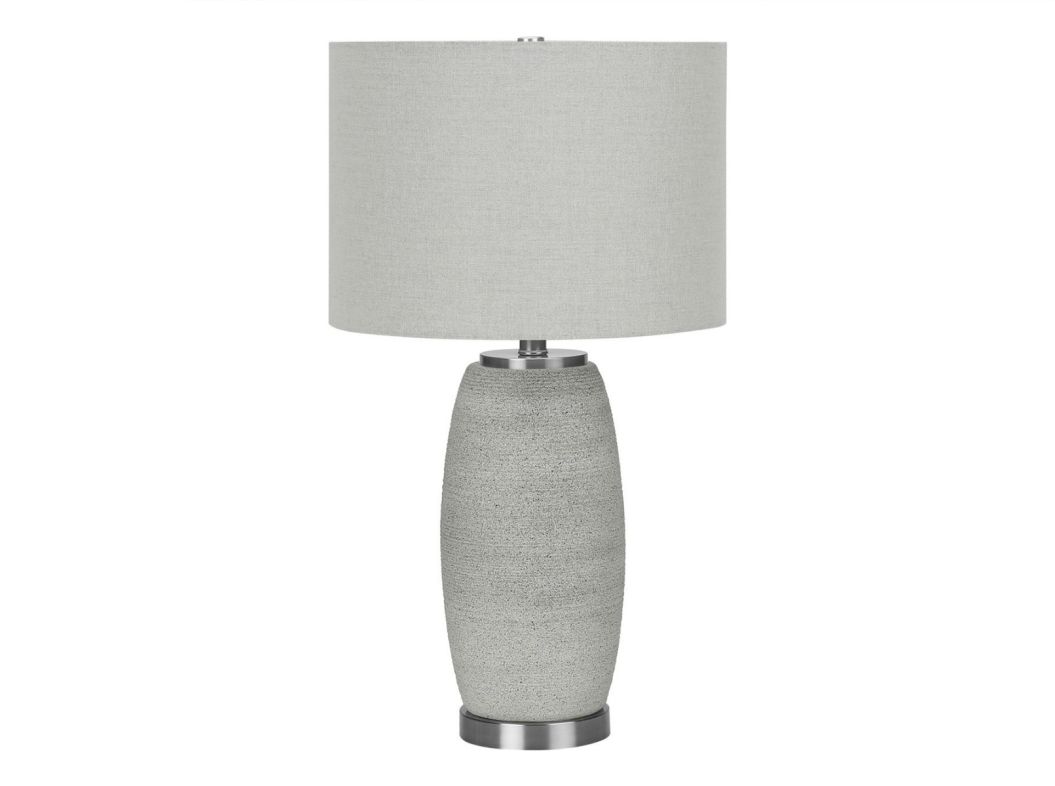 Grey Ceramic 25" Table Lamp - 9711GC15