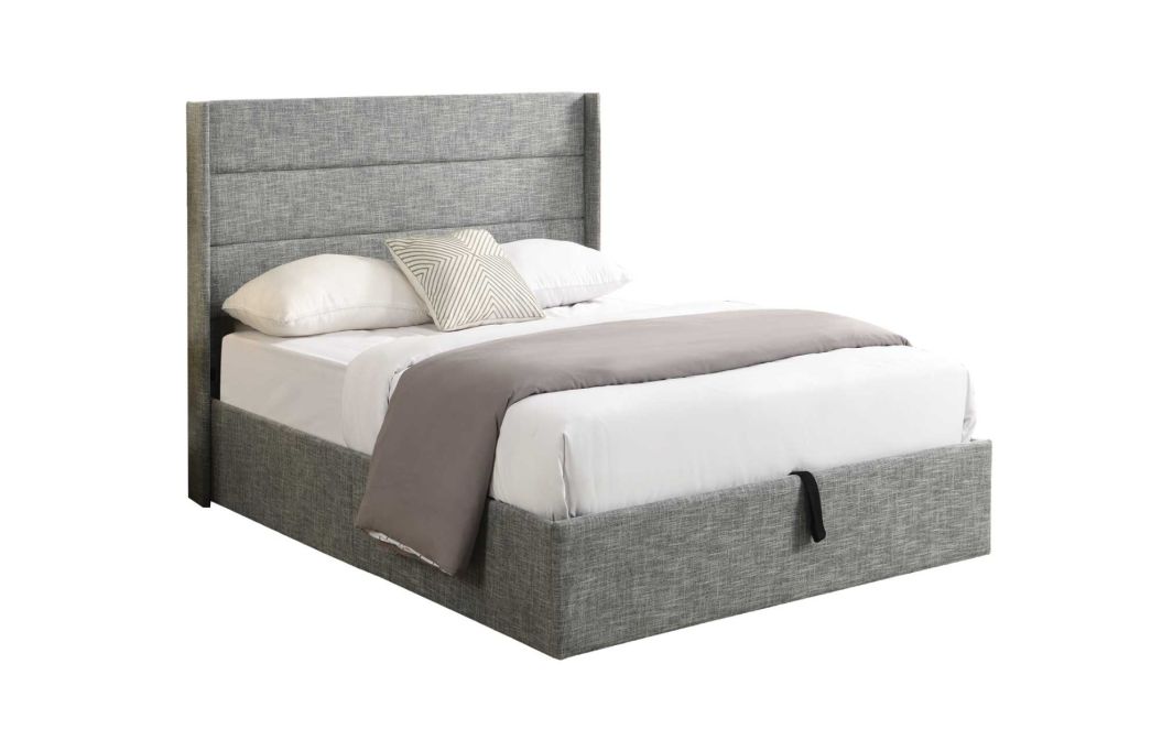 Grey Lift Platform Complete Full Bed with Storage - 2160GY3F