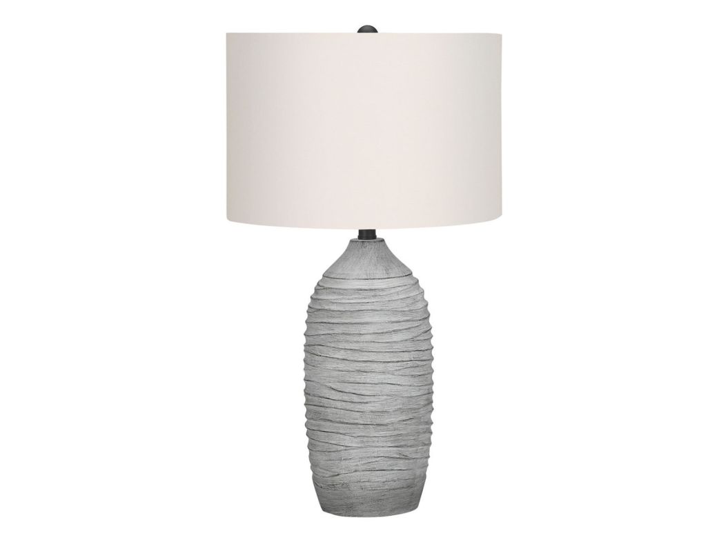 Grey Resin 27" Table Lamp - 9723GR15