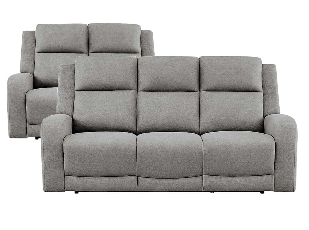 Hyde Park Steel Power Reclining Sofa & Loveseat - 7121HS20