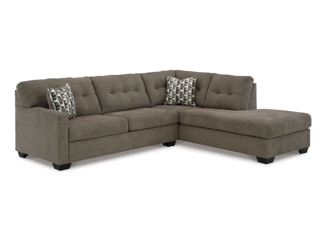 Mahoney Chocolate 2PC Right-Facing Sectional - 3100MC2R