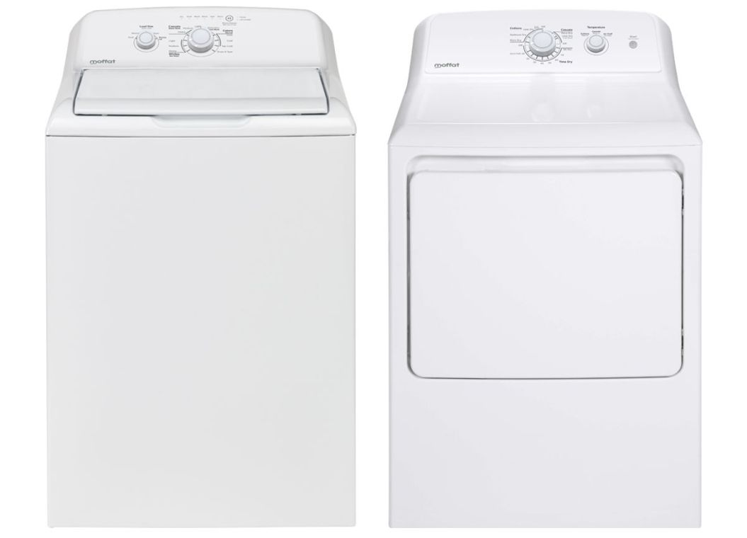 Moffat White 27" Washer and Dryer Set - MOFFWD2P