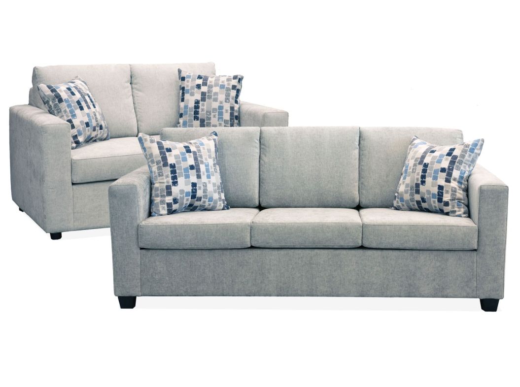 Naples Platinum Sofa & Loveseat Set - 2549NP20