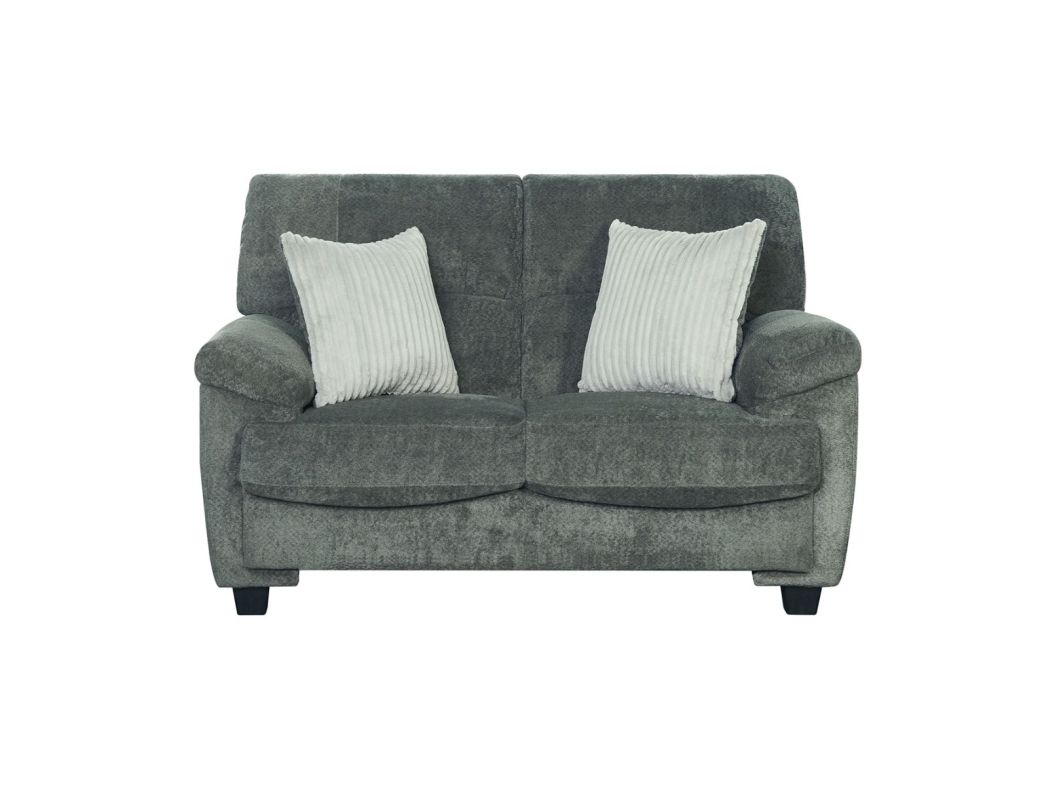 Rosen Pewter Cord Loveseat - 1070RP02