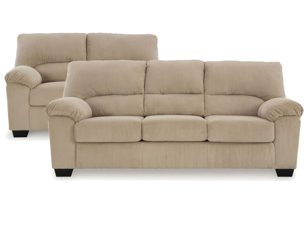 Simplejoy Sand Sofa/Loveseat set - 2420SS20