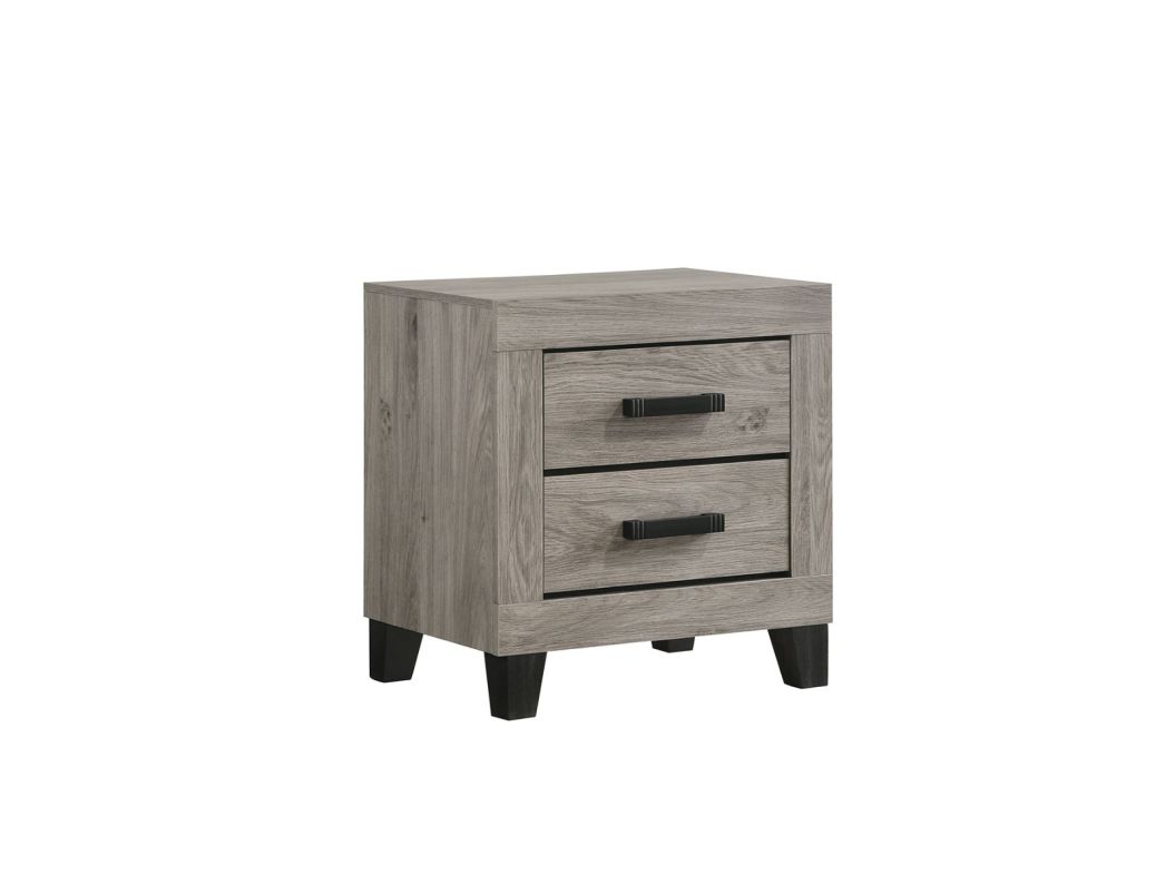 Wesley Light Grey Nightstand - 0360LG05
