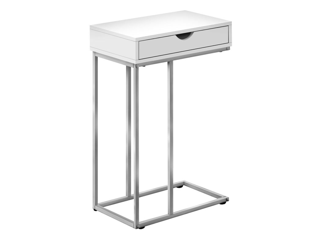 White/Silver Accent Table - 3774WS00