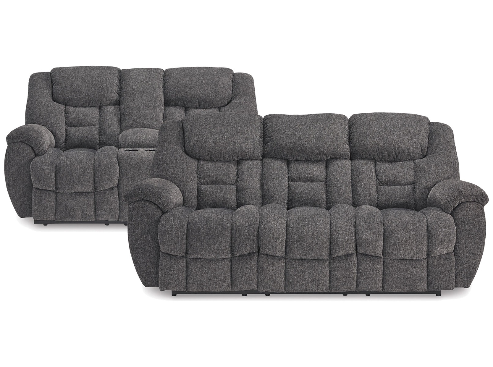 Foreside Charcoal Motion Sofa & Loveseat