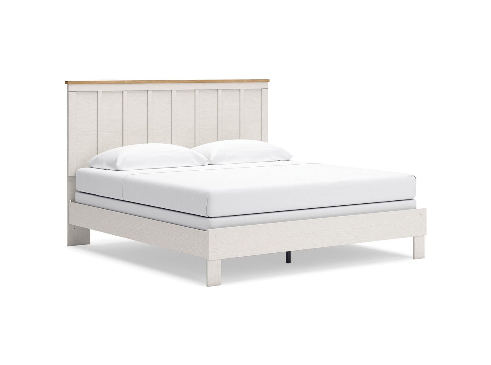 Linnocreek White King Panel Bed