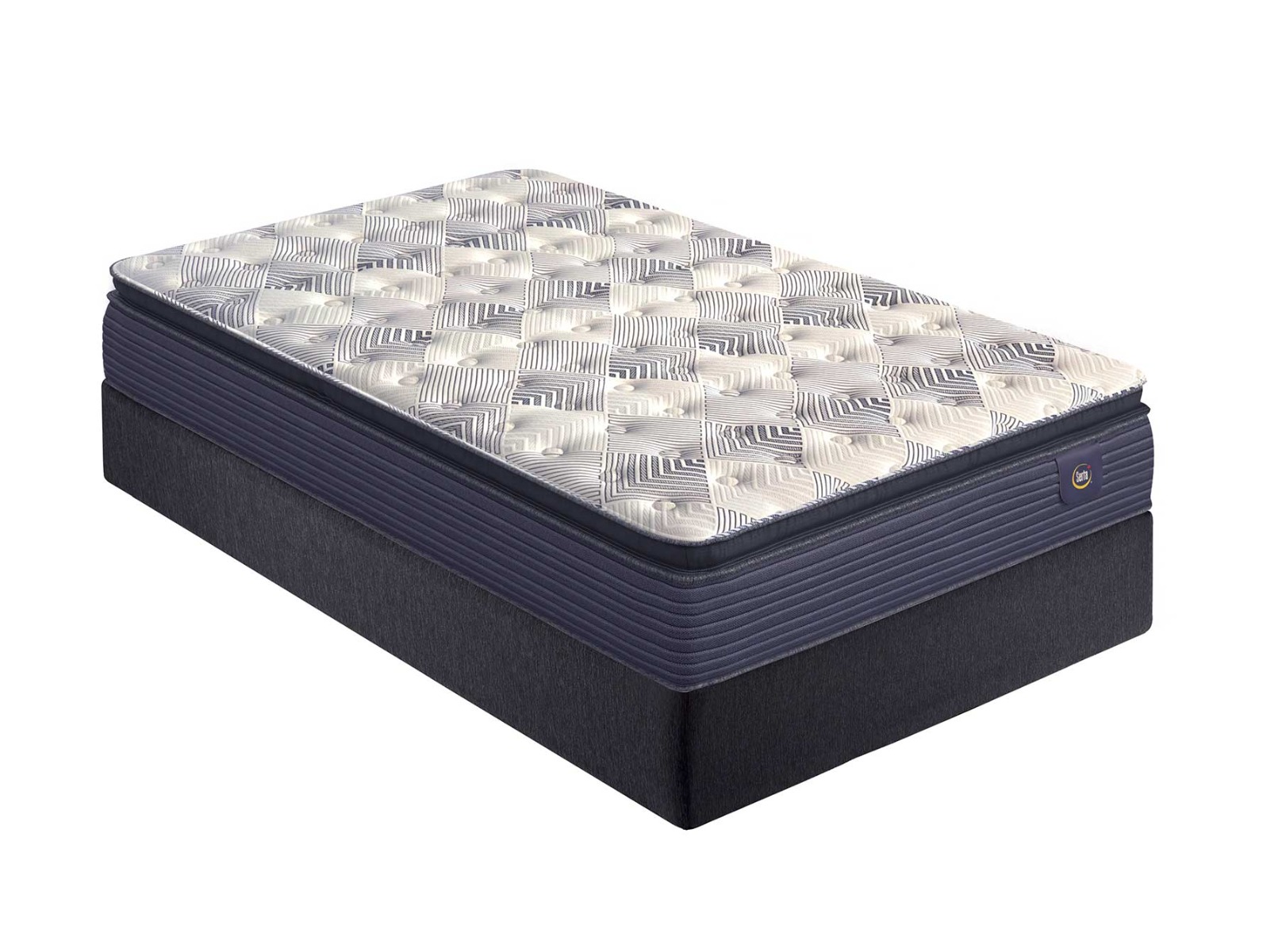 Zurich Luxury Plush Pillow Top Twin Mattress Set