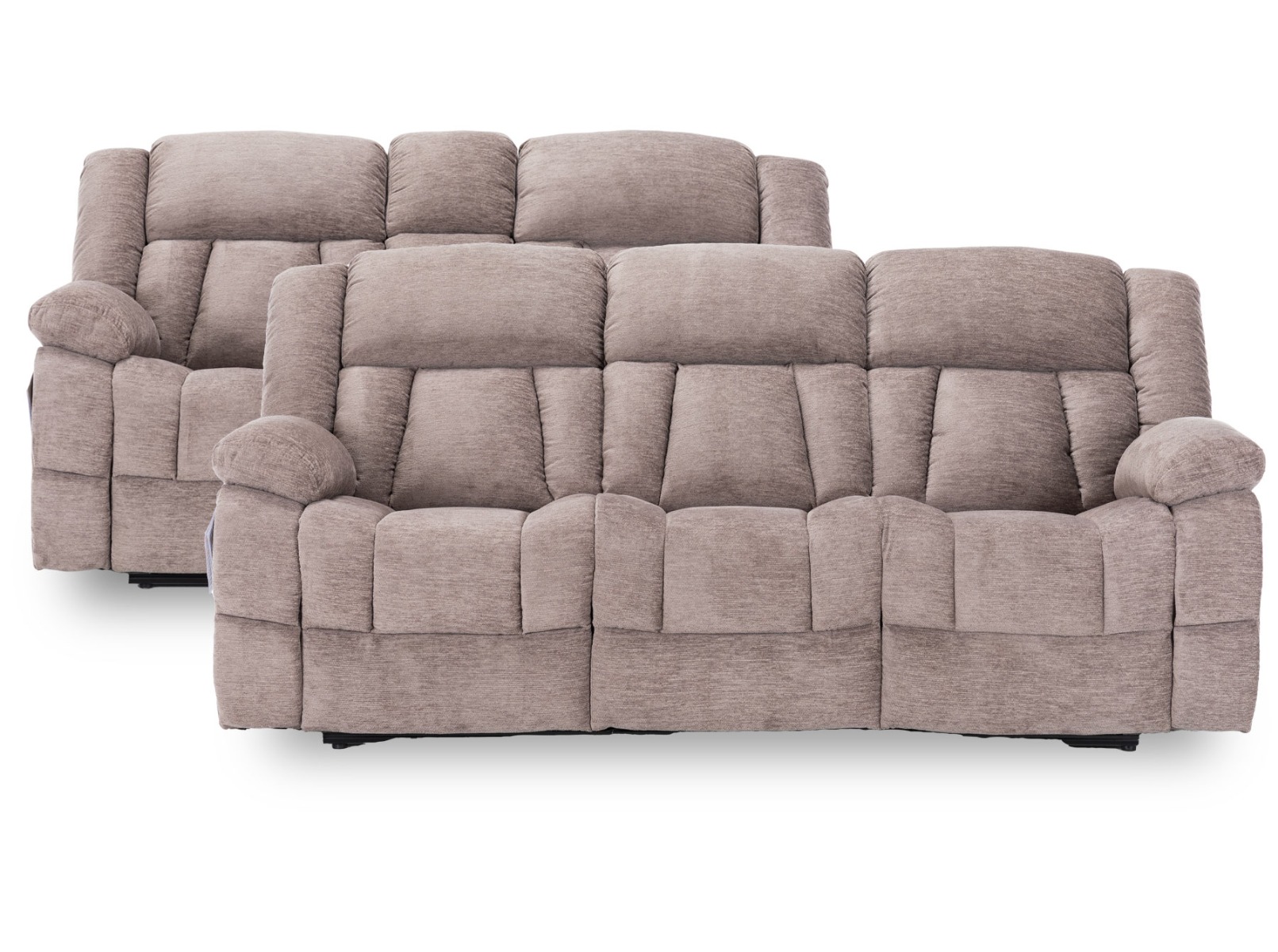 West Latte Reclining Sofa/Loveseat Set